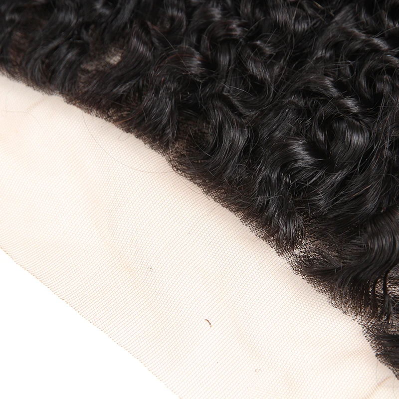 Dejavu Brazilian Deep Wave 13*4 Ear to Ear Lace Frontal Closure 100% Human Hair Non Remy Hair Natural Color 10-20 Inch