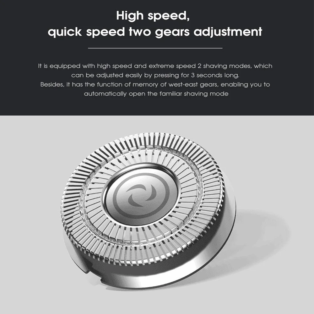  Xiaomi Soocas PinJing Electric Shaver Razor Men Washable USB Rechargeable Wireless 3D Smart Control - 32994053615