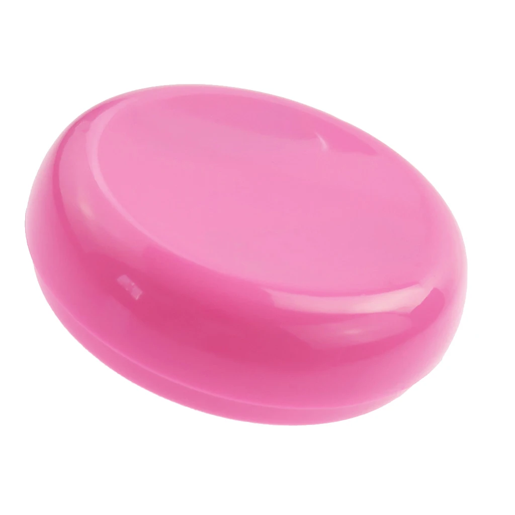 Color - Blue Round Shaped Magnetic Needle Holder Pin Cushion Storage Box Sewing Accessories