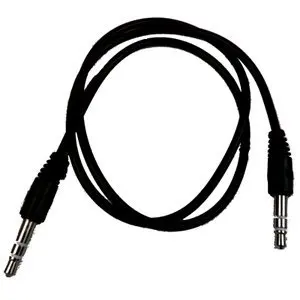 

500pcs/lot Wholesale 50cm 3.5 mm pin to 3.5 mm pin stero audio cable Headphone Jack Black color Free Shipping