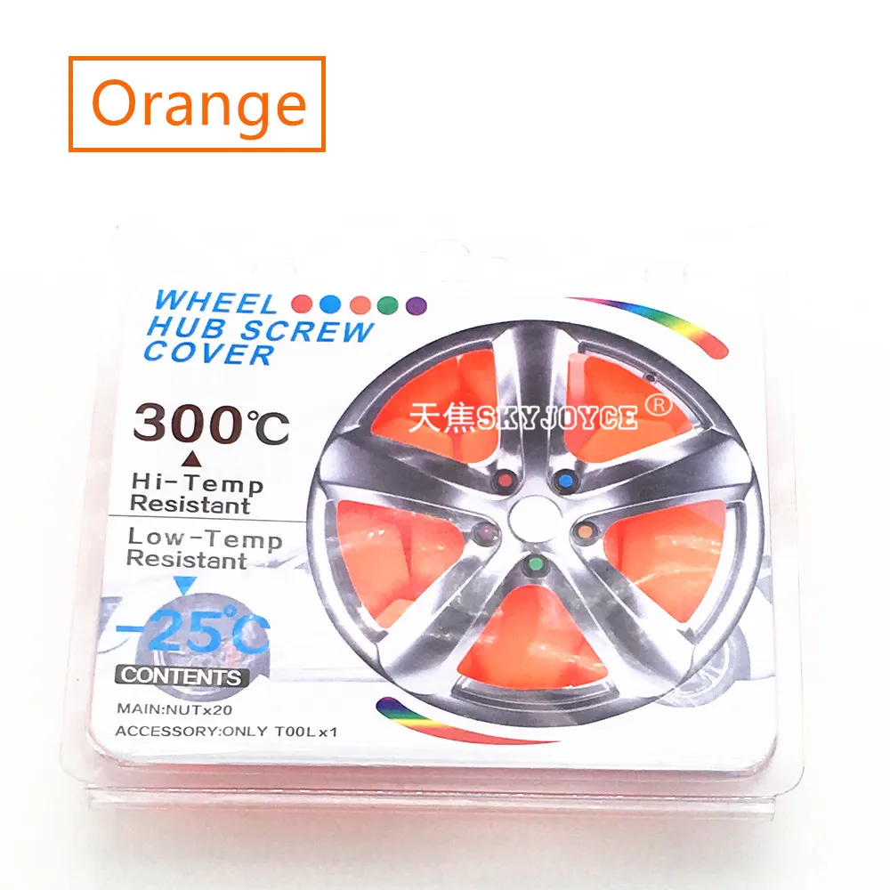 20 x car wheel hub screw cover case cap silicone lug nut bolt decorative wheel hub cover seat car styling emblem rim sticker (18)