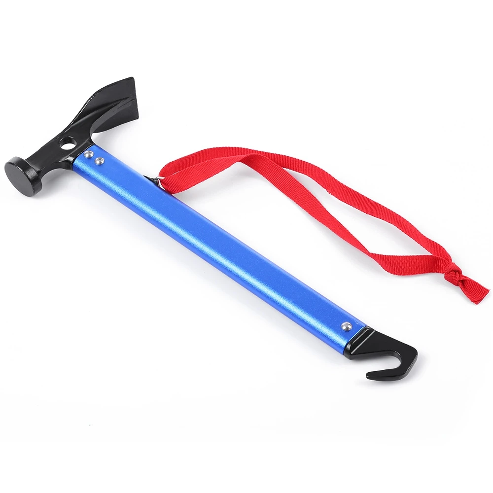 Tent Stake Puller Lightweight Aluminum Camping Hammer - 13oz