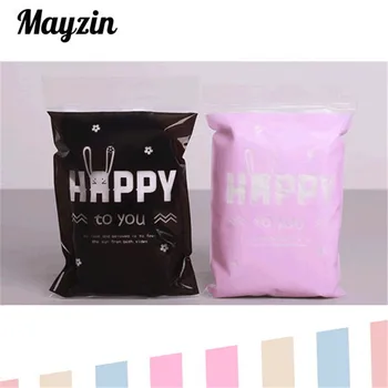 

WincoPack Happy rabbit PE garment bags grocery packaging bag with zipper VC004