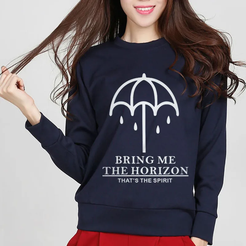 

2016 fashion long sleeve sweatshirt BRING ME THE HORIZON women kawaii hip hop femme harajuku fleece hoodie brand clothing slim