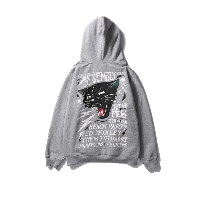 Newest Mens Creative Funny Cat Printed Fleece Hoodies Streetwear 2019 Hip Hop Pullover Hooded Sweatshirts Male Casual Hoodies