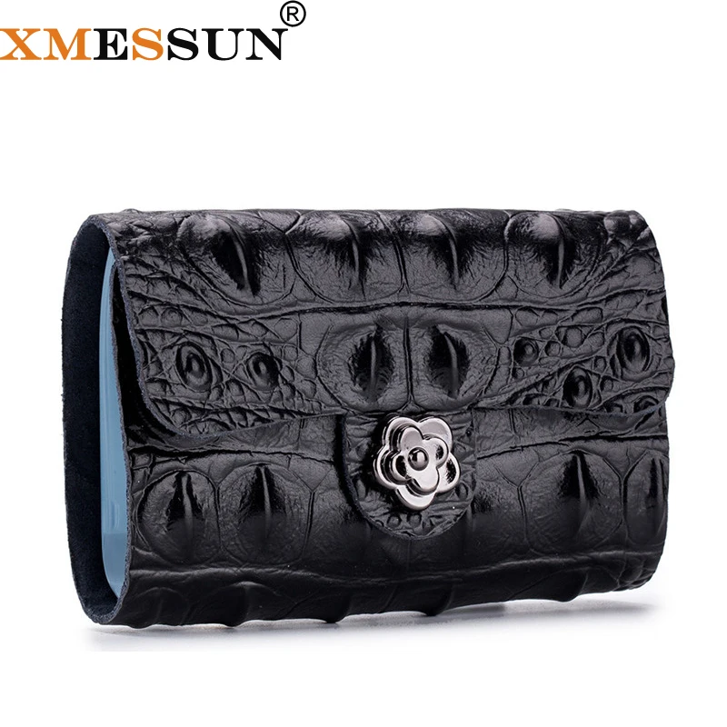 

XMESSUN New Leather Function 24 Bits Card Case Business Card Holder Women Credit Passport Card Bag ID Passport Card Wallet H222