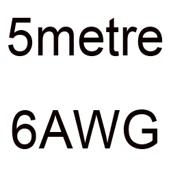 4 6 7 8 10, 11, 12, 13, 14, 15, 16, 17, 18, 20, 22, 24, 26 28 30 AWG силиконовый провод ультра гибкий Тесты линия кабель высокого Температура - Цвет: 5metre 6AWG