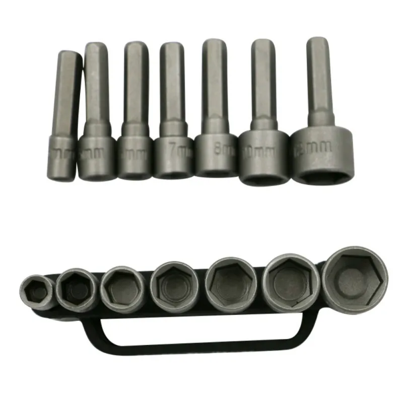 

Powerful Hexagon Socket Head Pneumatic Air Socket Head Strong Wind Batch Screwdriver Head Self-tapping Screws 14 Pieces Set