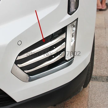 

For Cadillac XT5 2016 2017 ABS Chrome Bright Front Fog Lamp Light Cover Trim Automobiles Replacement Accessory 6pcs/set