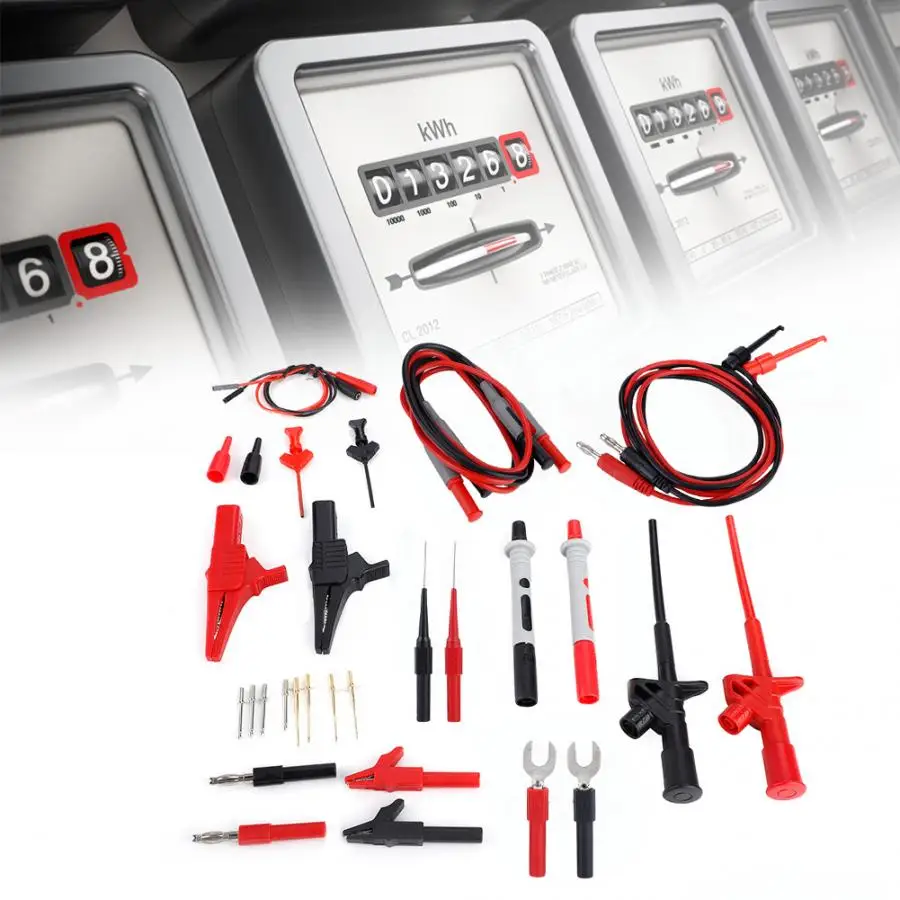 

4mm Banana Plug Multi Meter Test Lead Probe Cable Set Electronic Multimeter Test Lead Kit P1600D Test Lead Probe Set