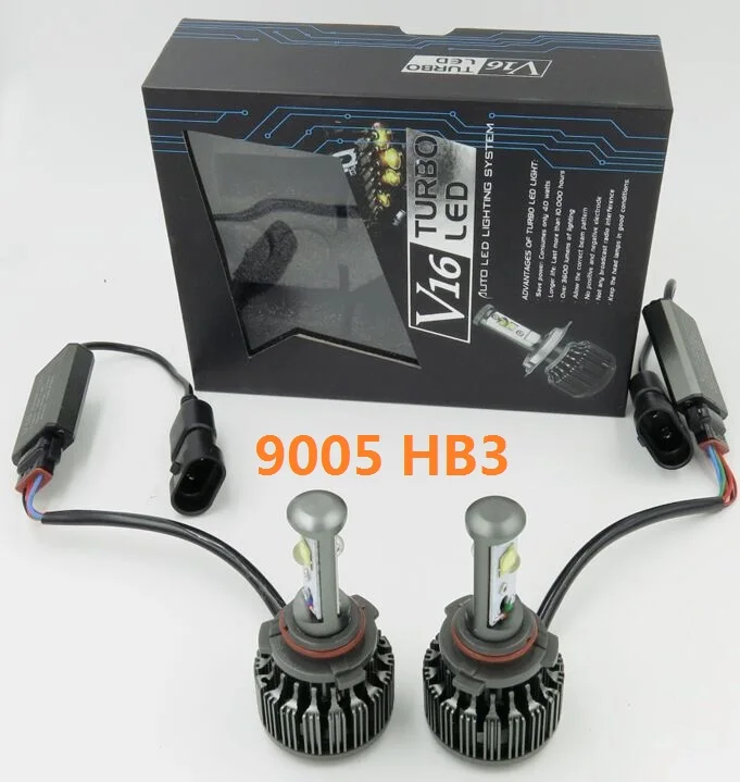 V16 turbo H7 H11 9005 9006 светодиодный H1 H3 H8 H9 H10 880 881 60 Вт/заданная величина 7200LM светодиодный фар Conversion Kit