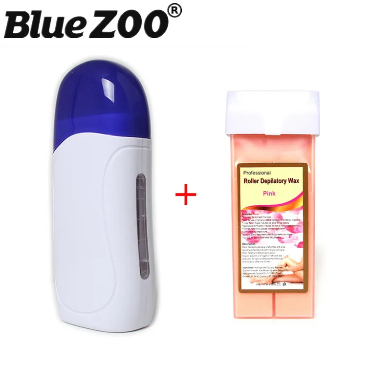 Professional Wax Heater Refillable + Beauty Facial Hair Removal Wax