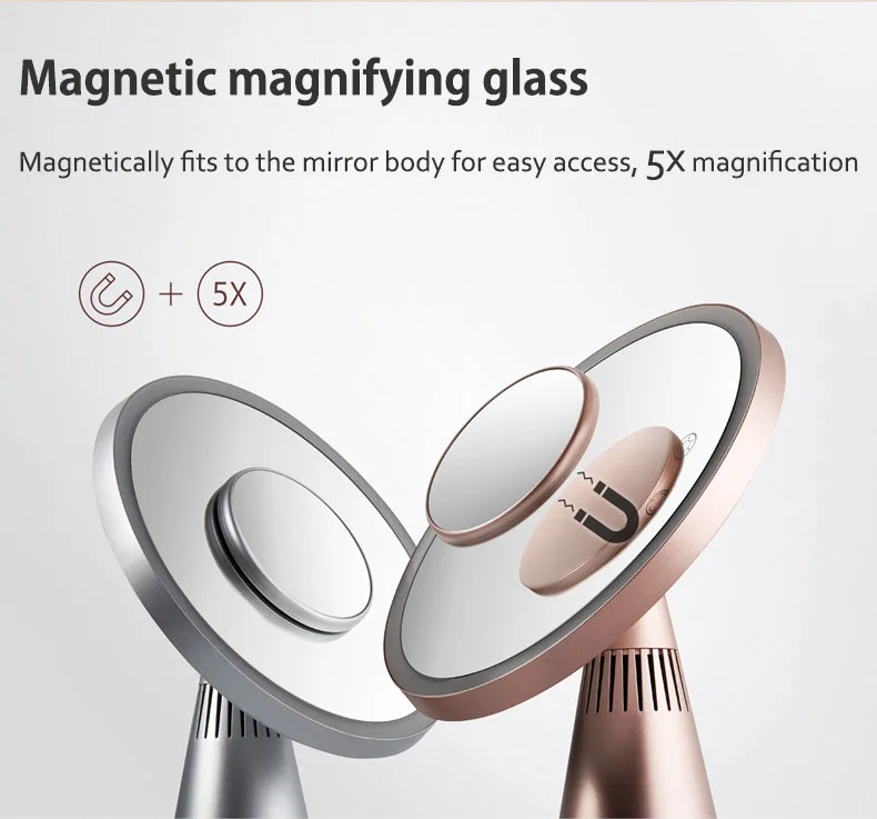  Multifunctional LED Makeup Mirror Lamp Magnify Light up with Bluetooth Audio Table Lamp USB Charger