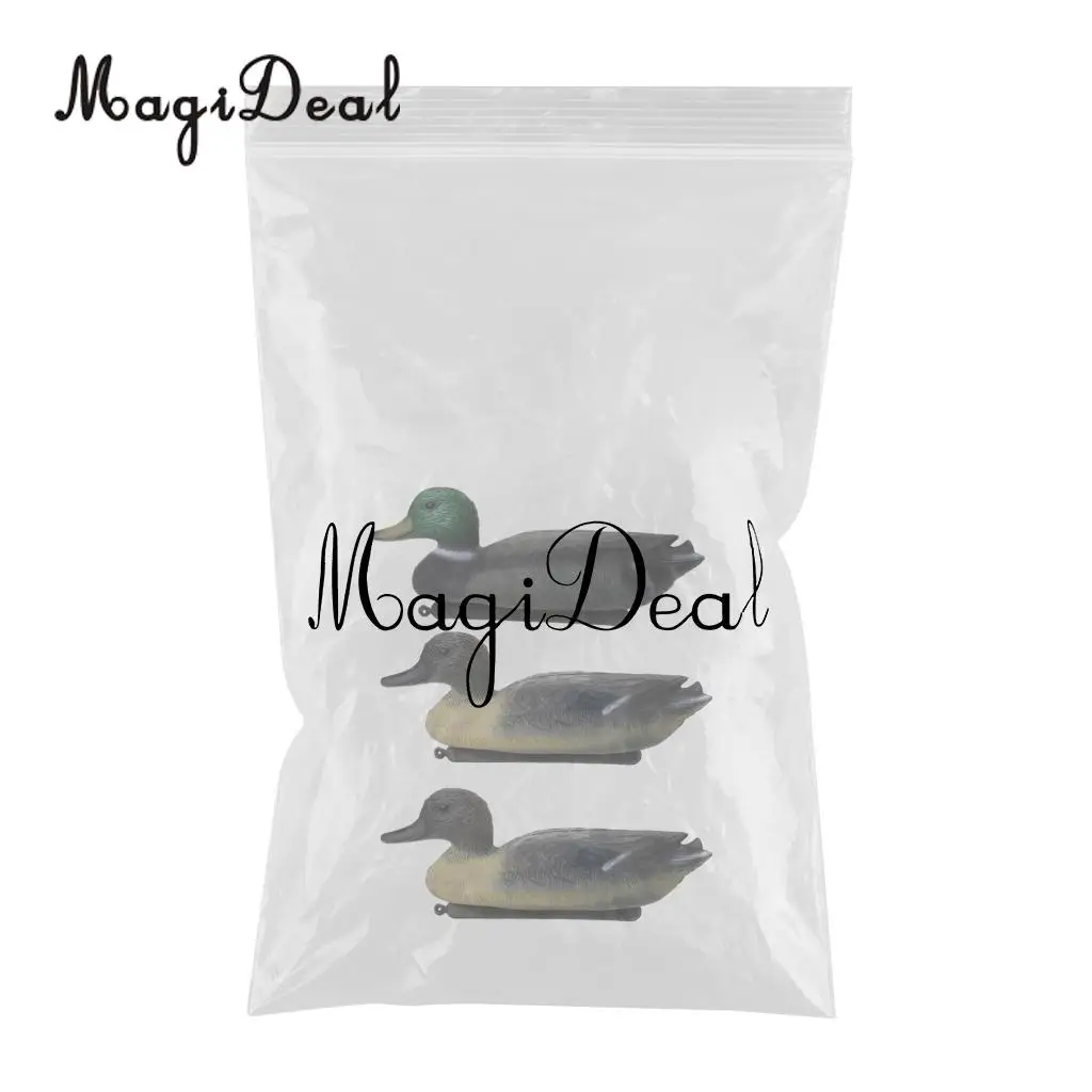 3 Pieces Floating Duck Decoy Drake Hunting Bait Lawn Ornaments Garden Decors