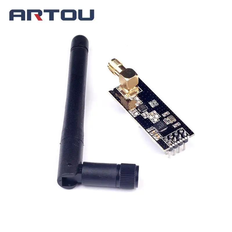 

1PCS NRF24L01+ 2.4GHz with Antenna and Soft Feeder Wireless Module