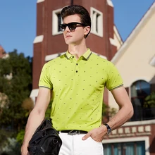 Высокое качество Топы И Футболки мужские принтованные рубашки поло с коротким рукавом Camisas летние поло Повседневные мужские рубашки поло 9096