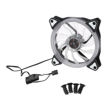

DC 12V 3+4 Pin 120x120x25mm LED Fan RGB 12025 PC Computer Case Cooling Radiator