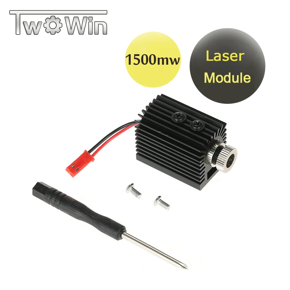 

DIY 1000mw 1500mw Laser Module Engraver Accessory 405nm Blue Violet Light Laser Head for CNC Machine with Free Screwdriver Tool
