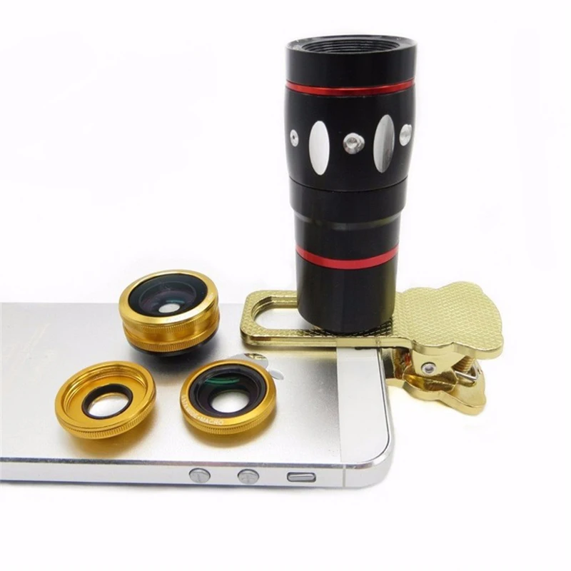 universal clip zoom lens for mobile cellphone camera smartphone lenses (10)