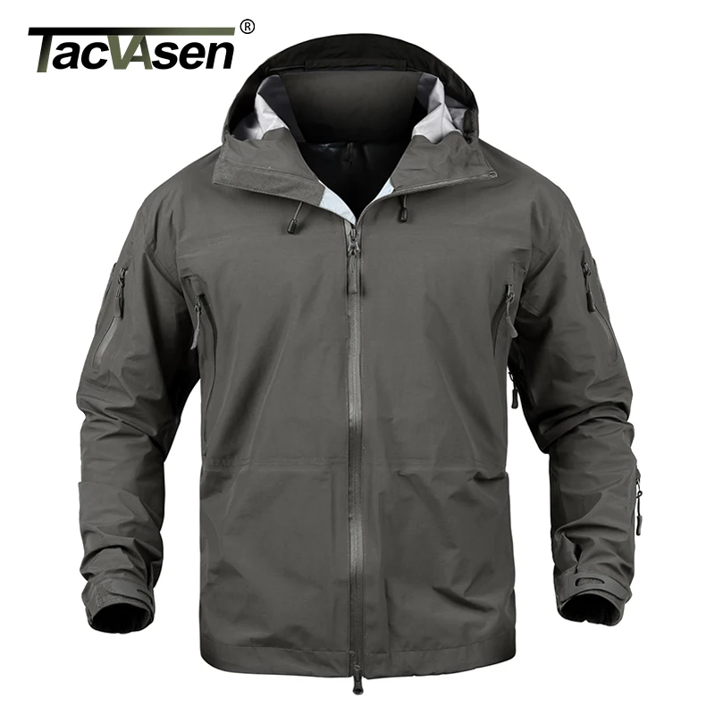 

TACVASEN Men Tactical Waterproof jacket Hard Shell Breathable Military Jacket Army style Camouflage Hunt Jacket Coat TD-JLHS-024