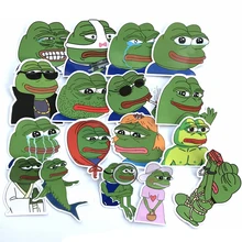 34 шт./лот стикеры в виде лягушек Pepe Sad, наклейка для сноуборда, багажа, автомобиля, холодильника, автомобиля, наклейки для ноутбука, подарки для детей F5