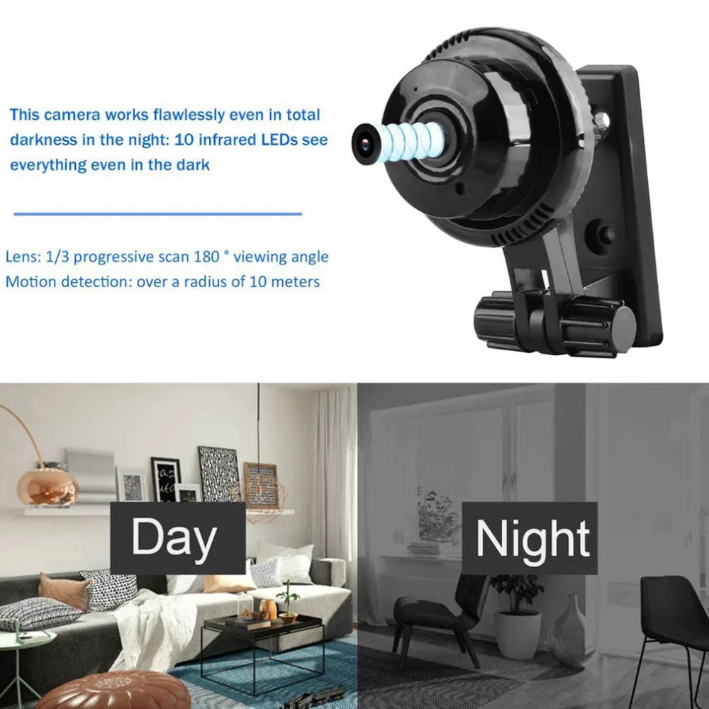 

720P WiFi IP Camera IR Night Vision Two-way Audio Wide Angle Smart Home Security Cam Support Motion Detection Newest