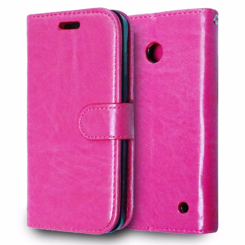 Luxury Wallet PU Leather Back Cover Case For Nokia Lumia 630 635 N630 N635 Case Flip Mobile Protective Phone Bag Skin With Gift (49)