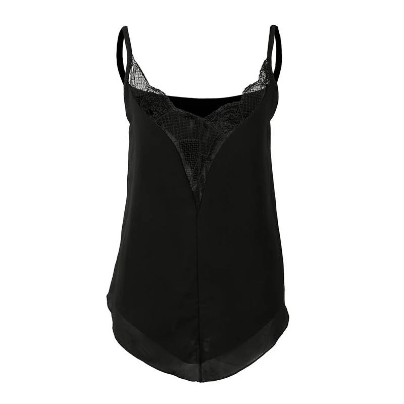 HUAN BEAUTY Camisoles женские кружевные майки сексуальные на тонких бретельках кружевные майки HB-MZC3103 - Цвет: Черный