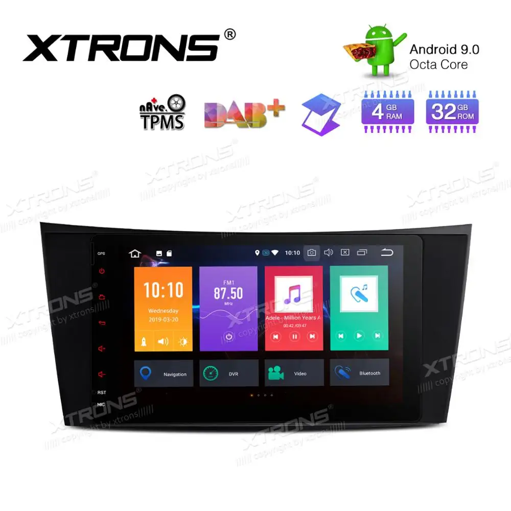 

XTRONS Radio 8'' Android 9.0 Head unit Car DVD Player GPS for Mercedes Benz E-Class W211 E200 E220 E240 E270 E280 2002-2008 W219