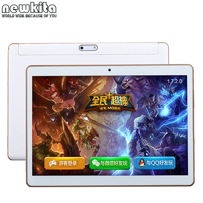 Newkita 9.6" 4G LTE 1280*800 IPS Tablet Quad Core Android 5.1 ROM 16GB 2.0MP Dual SIM Card Bluetooth GPS Tablet PC 10.1 Phablet