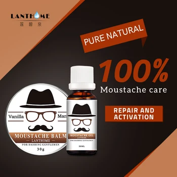

Organic Beard and Moustache Grooming Kit Beard Oil Men Facial Hair Care Moustache Wax Beard Gift Set Styling Moisturizing Barbe