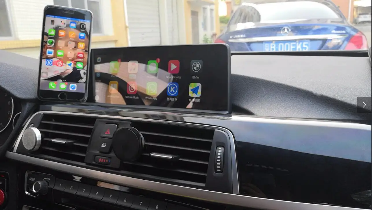 Послепродажный беспроводной CarPlay коробка для BMW NBT системы BMW X1 F48 Поддержка камеры заднего вида Android авто