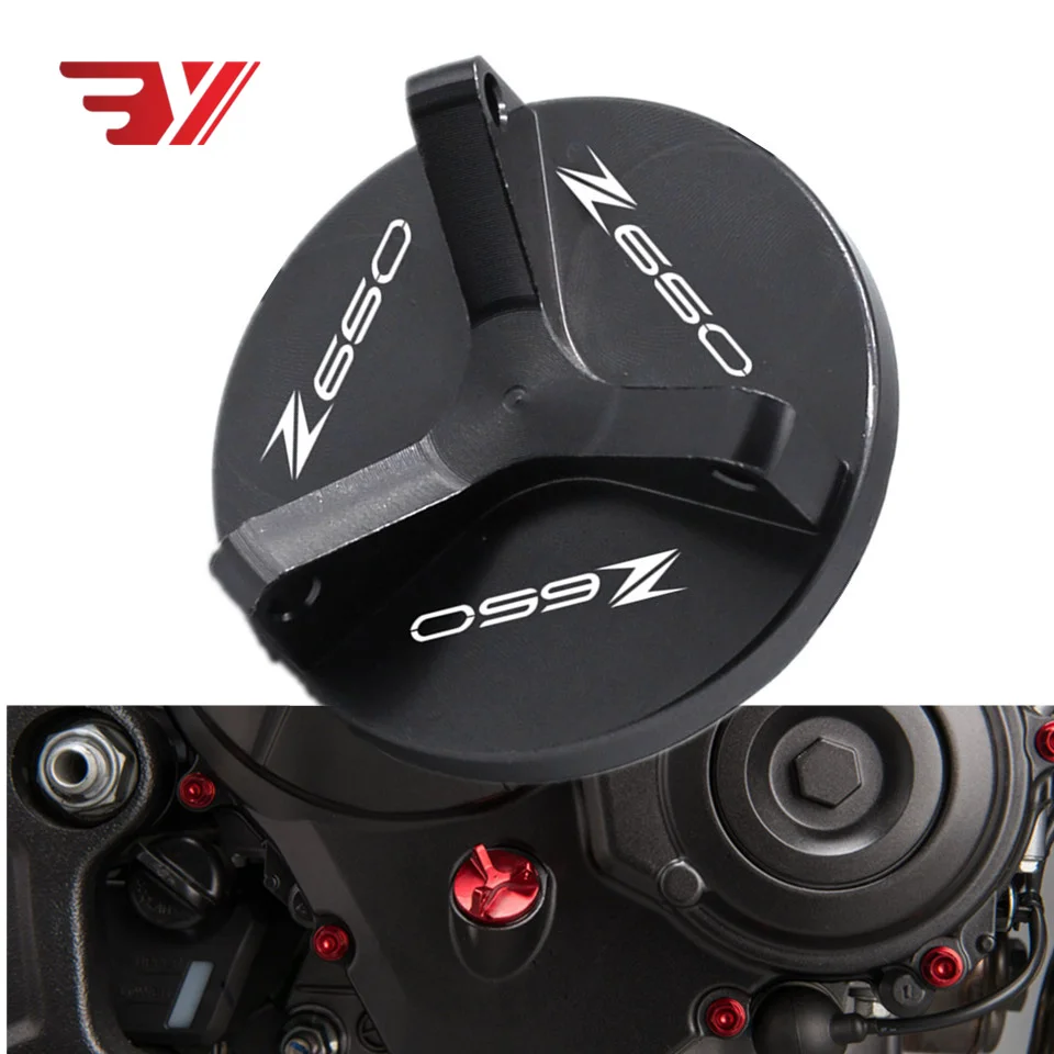 

M20*2.5 Motorcycle Z 650 CNC aluminum Accessories Engine Oil Filter Cup Plug Cover Screw For Kawasaki Z650 z650 2017 2018