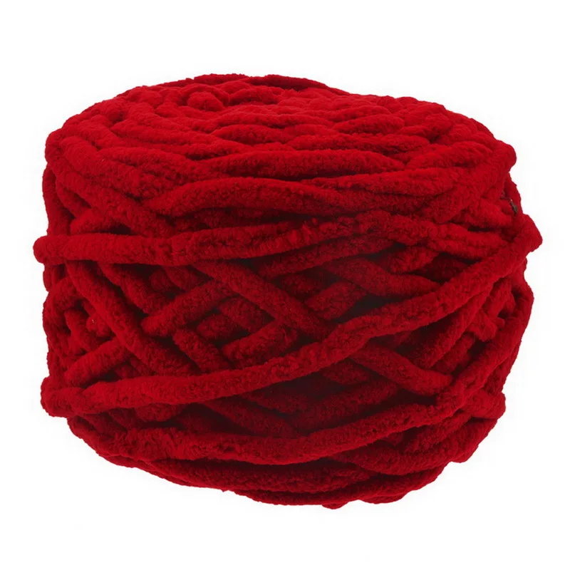 100 г молочный хлопок, вязаная пряжа для ручного вязания, шерстяная пряжа, мягкая толстая пряжа для вязания, сделай сам, шарф, свитер, одеяло - Цвет: Red1