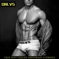 ORLVS бренд-Боксер Мужское нижнее белье хлопок сексуальные мужские трусы однотонные боксеры Shotrs подарки для мужчин Slip Homme Gay боксеры мужские