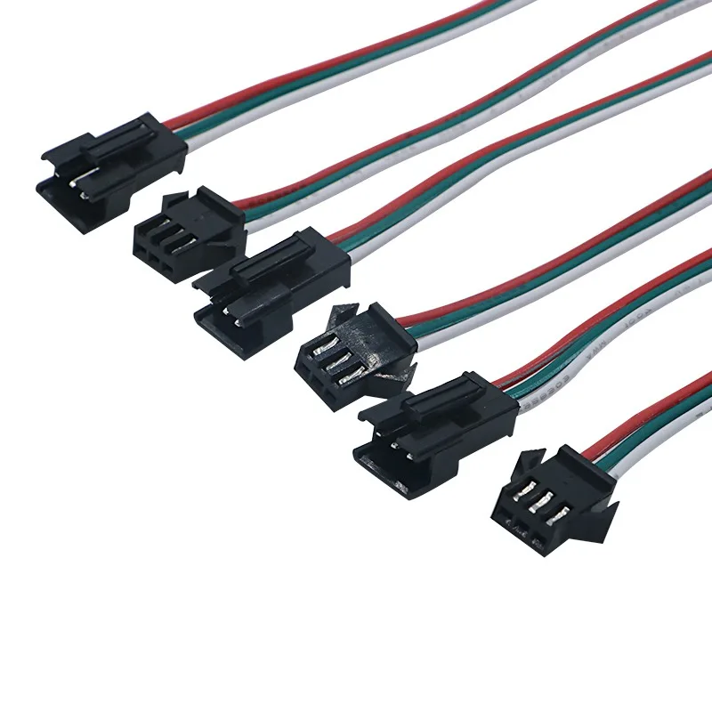 SZYOUMY 100 пар 2pin/3pin/4pin/5pin SM JST разъем мужской и женский для 5050/3528 WS2812B/WS2811, Светодиодные ленты