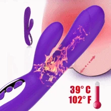 Omysky 10 Speed Dildo Rabbit Vibrator for Women Dual Vibration G Spot Clitoris stimulator Silicone Waterproof Sex Toys For Women