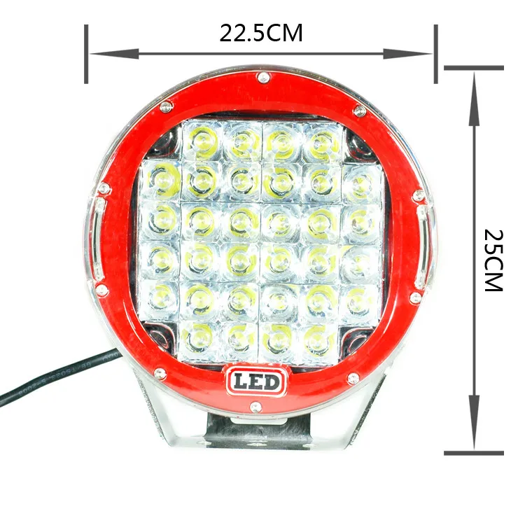 9inch LED Driving Light 96W Round 4x4 LED driving light (22)