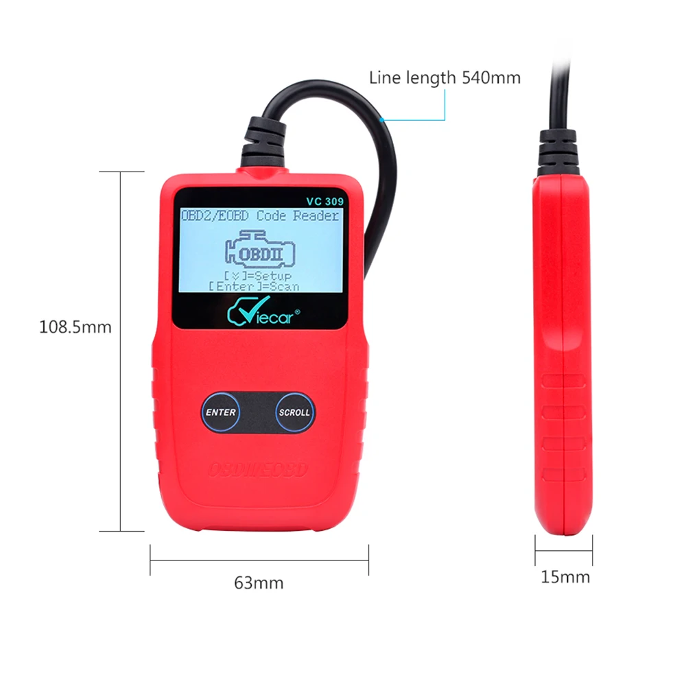 AOSHIKE сканер инструмент OBD2 OBD II Авто диагностический инструмент OBD Запуск Тюнинг автомобиля Универсальный OBD детектор неисправностей автомобиля