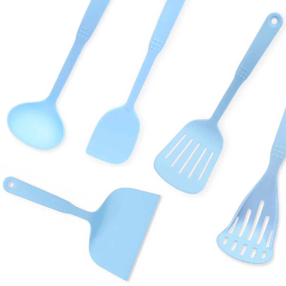 UARTER 5PCS Silicone Cooking Tool High Quality In Hygienic Solid Coating Kitchen Utensils Sets UARTER 5PCS Silicone Cooking Tool High Quality In Hygienic Solid Coating Kitchen Utensils Sets