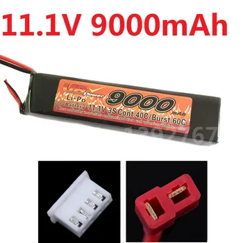 

VB Power 3S 11.1V 9000MAH Lipo Battery Li-Po Pack Cont.40C/Burst 60C For RC Boats Plane Airplane Tank Recharge Battery