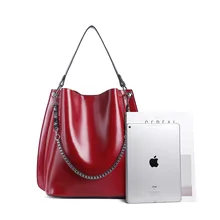 Девушек Повседневное из натуральной кожи Курьерские сумки модные женские туфли Сумочка Shoulde сумка