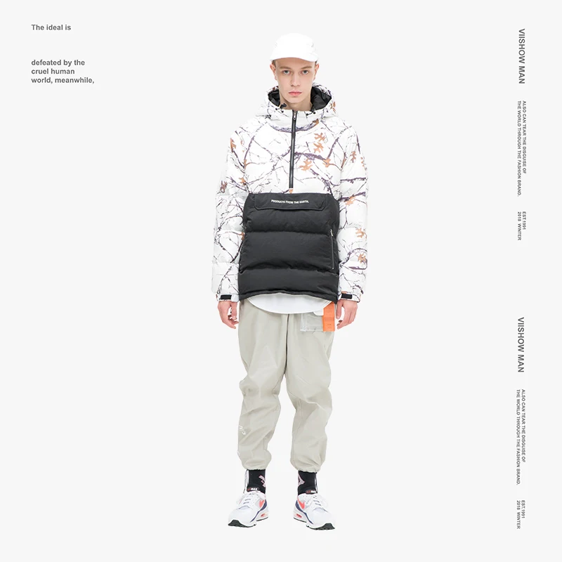 VIISHOW White Duck Men's Down Jacket Brand Winter Jacket For Men Doudoune Homme 2018 Printed Men's Winter Jacket Coat YC2222184 VIISHOW White Duck Men's Down Jacket Brand Winter Jacket For Men Doudoune Homme 2018 Printed Men's Winter Jacket Coat YC2222184
