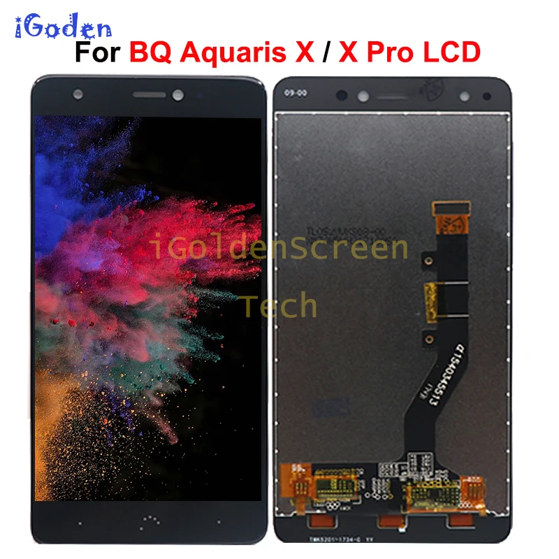 

New For BQ Aquaris X Pro LCD Display and Touch Screen Digitizer Assembly with frame + Tools universal For BQ Aquaris X LCD