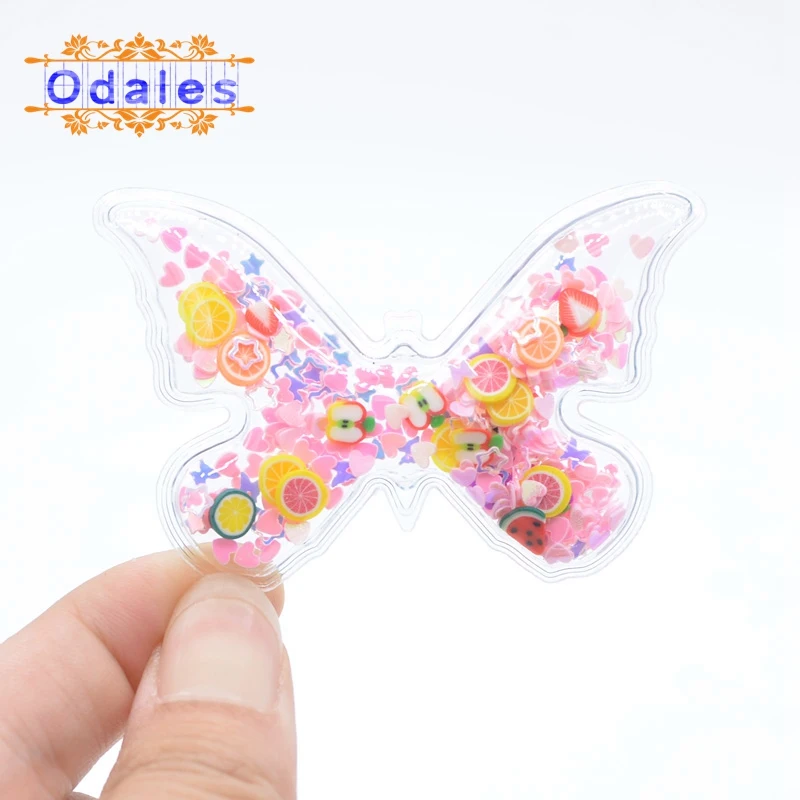 

12Pcs Mix Colored Transparent Butterfly Sequins Flowing Appliques DIY Accessories Craft Handmade Decoration