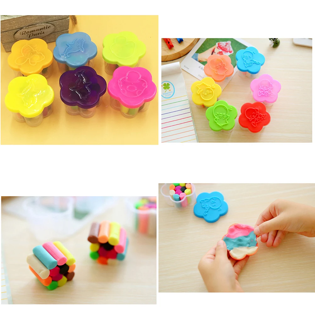 

Intelligent Plasticine Playdough Fimo Polymer Clay Playdough Foam Clay Aroma Rubber Mud Kids Toys Learning Education Toys 1 Set