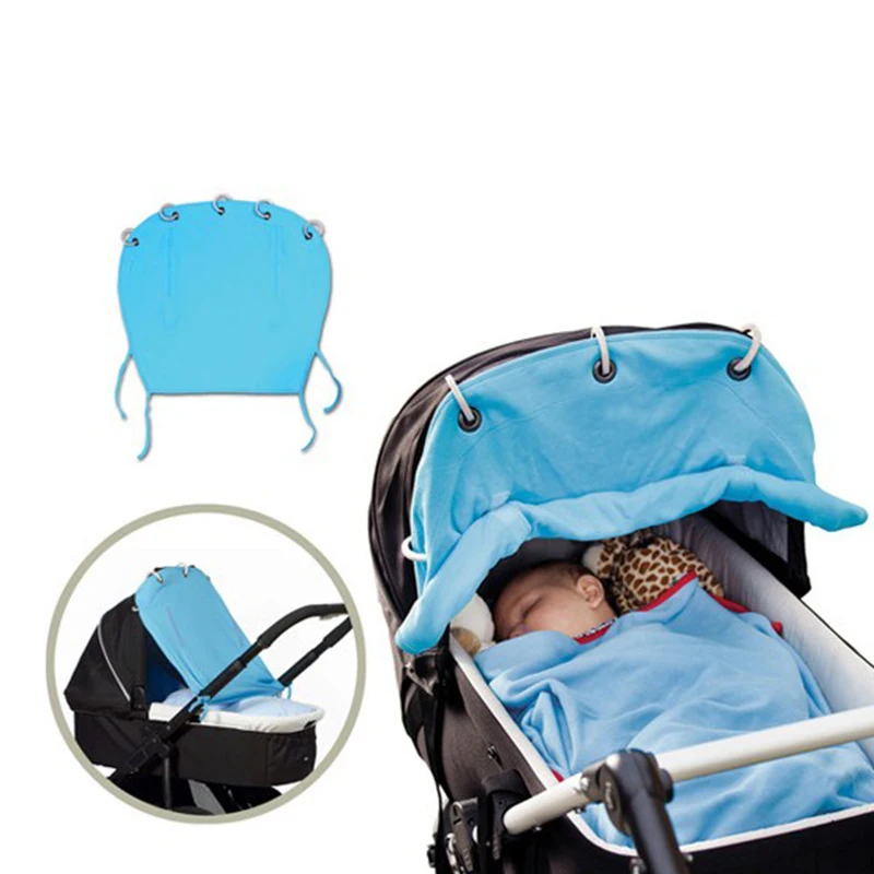 

New Cotton Baby Stroller Sunshield Cover rolled up Sun protection curtain Strollers Accessories Breathable Pushchair Sun Shade