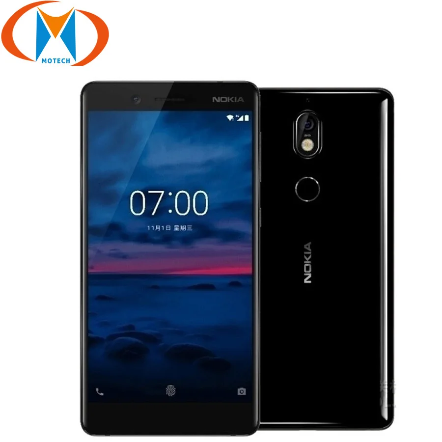 Новый оригинальный мобильный телефон Nokia 7 4 г LTE 5,2 "Snapdragon 630 Octa Core ГБ оперативная память 64 Встроенная отпечатков пальцев 16MP + 5MP Android смартфон