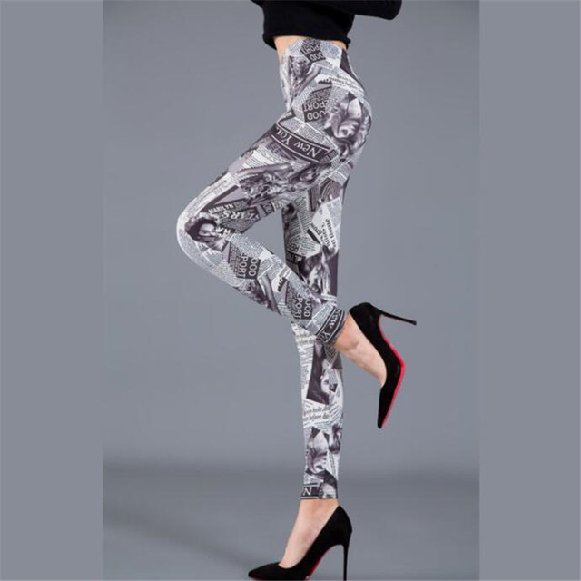 Printed Leggins Elastic Fitness Leggings Sexy Pants Women Push Up Trousers Summer Gym Sports Dropshipip