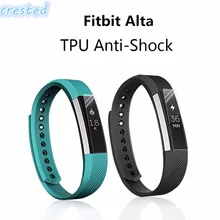 CRESTED Для Fitbit Alta band полное покрытие прозрачная защитная пленка для экрана Высокое разрешение 0,2 мм TPU Материал ультра тонкая защитная пленка